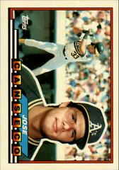 Jose Canseco #190 Baseball Cards 1989 Topps Big Prices