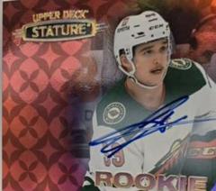 Calen Addison [Autograph Red] #RE-35 Hockey Cards 2021 Upper Deck Stature Rookie Excellence Prices