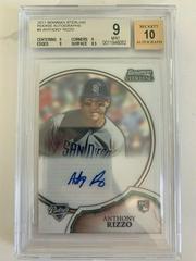 Anthony Rizzo [Refractor] Baseball Cards 2011 Bowman Sterling Rookie Autographs Prices