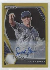 Seth Beer [Gold Prizm] #8 Baseball Cards 2021 Panini Prizm Draft Picks Autographs Prices