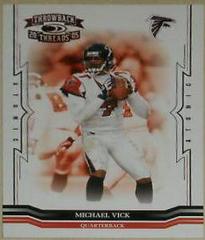 Michael Vick [Red] #5 Football Cards 2005 Panini Donruss Throwback Threads Prices