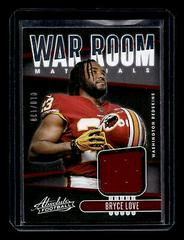 Bryce Love #WAR-5 Football Cards 2019 Panini Absolute War Room Materials Prices