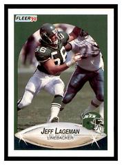 Jeff Lageman #U-76 Football Cards 1990 Fleer Update Prices