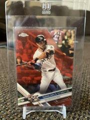 Giancarlo Stanton [Red Refractor] Baseball Cards 2017 Topps Chrome Update Prices