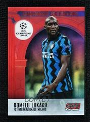 Romelu Lukaku [Red Refractor] #39 Soccer Cards 2020 Stadium Club Chrome UEFA Champions League Prices