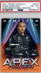 Lewis Hamilton [Orange] #AP-LH Racing Cards 2021 Topps Formula 1 Apex Predators Prices