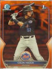Colin Houck [Orange Sapphire] #BDC-175 Baseball Cards 2023 Bowman Draft Chrome Sapphire Prices