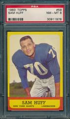 Sam Huff #59 Football Cards 1963 Topps Prices