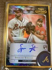 Spencer Strider [Black] #FA-SS Baseball Cards 2022 Topps Gold Label Framed Autographs Prices