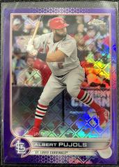 Albert Pujols [Purple] #85 Baseball Cards 2022 Topps Chrome Logofractor Prices