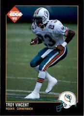 Troy Vincent #177 Football Cards 1992 Collector's Edge Prices