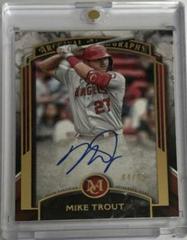 Mike Trout [Gold] #AA-MTR Baseball Cards 2022 Topps Museum Collection Archival Autographs Prices