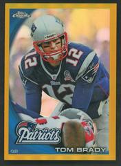 Tom Brady [Gold Refractor] Football Cards 2010 Topps Chrome Prices