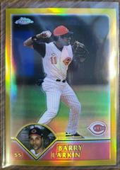 Barry Larkin [Gold Refractor] #227 Baseball Cards 2003 Topps Chrome Prices