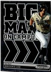 Brooks Lee #BMC-BL Baseball Cards 2022 Panini Prizm Draft Picks Big Man on Campus Prices