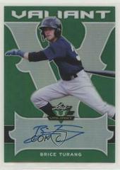 Brice Turang [Autographs Green] Baseball Cards 2018 Leaf Valiant Prices
