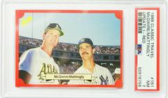 Mattingly, McGwire [Red] #151 Baseball Cards 1988 Classic Travel Update I Prices