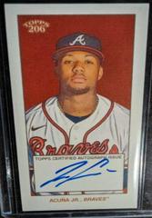 Ronald Acuna Jr. [Autograph] Baseball Cards 2022 Topps 206 Prices