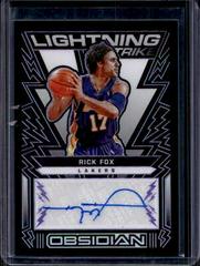 Rick Fox [Purple] #LSS-FOX Basketball Cards 2021 Panini Obsidian Lightning Strike Signatures Prices