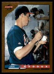 Greg Maddux [Series 2] #1 Baseball Cards 1996 Score Dugout Collection Prices