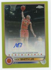 Nick Smith Jr [Yellow] #CA-NS Basketball Cards 2022 Topps Chrome McDonald's All-American Autographs Prices