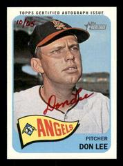 Don Lee [Red Ink] Baseball Cards 2014 Topps Heritage Real One Autographs Prices