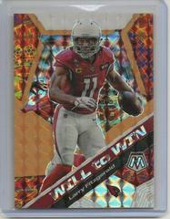 Larry Fitzgerald [Orange Fluorescent] #WW7 Football Cards 2020 Panini Mosaic Will to Win Prices
