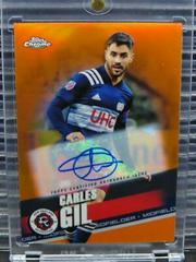 Carles Gil [Autograph Orange] Soccer Cards 2022 Topps Chrome MLS Prices