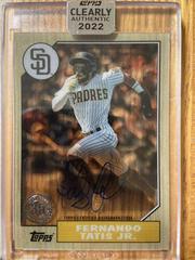 Fernando Tatis Jr. #87TBA-FT Baseball Cards 2022 Topps Clearly Authentic 1987 Autographs Prices