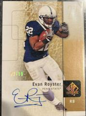 Evan Royster [Autograph] #62 Football Cards 2011 SP Authentic Prices