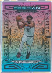 Karl Anthony Towns [Neon Flood] Basketball Cards 2022 Panini Obsidian Prices