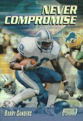Barry Sanders [Refractor] Football Cards 1999 Stadium Club Chrome Never Compromise Prices