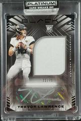 Trevor Lawrence [Patch Autograph] #201 Football Cards 2021 Panini Black Prices