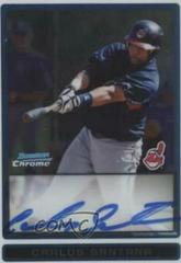 Carlos Santana [Autograph] #BCP108 Baseball Cards 2009 Bowman Chrome Prospects Prices
