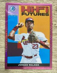 Jordan Walker [Pink Refractor Mega Box Mojo] Baseball Cards 2022 Bowman Hi Fi Futures Prices