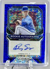 Brady Singer [Blue Donut Circles Prizm] #RA-BS Baseball Cards 2021 Panini Prizm Rookie Autographs Prices