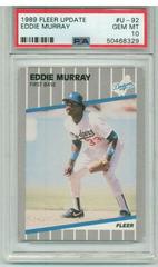 Eddie Murray #U-92 Baseball Cards 1989 Fleer Update Prices