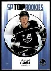 Brandt Clarke [Blue] #TR-5 Hockey Cards 2022 SP Authentic Top Rookies Prices