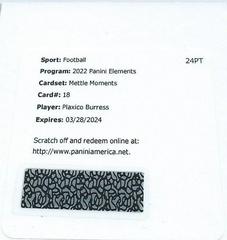 Plaxico Burress #MM-PB Football Cards 2022 Panini Elements Mettle Moments Autographs Prices