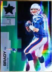 Tom Brady [Emerald] Football Cards 2007 Leaf Rookies & Stars Longevity Prices