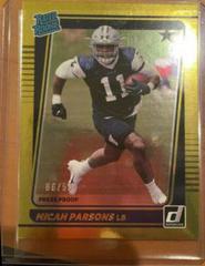 Graded 2021 Panini Donruss Micah Parsons #331 Rated Rookie Football Card  PSA 10