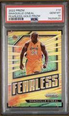 Shaquille O'Neal [Gold] #14 Basketball Cards 2022 Panini Prizm Fearless Prices