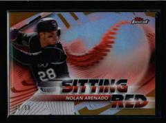Nolan Arenado [Gold Refractor] Baseball Cards 2018 Topps Finest Sitting Red Prices