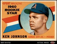 Ken Johnson [Rookie Star] #135 Baseball Cards 1960 Topps Prices