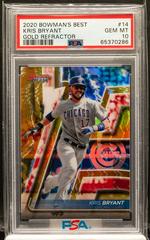 Kris Bryant [Gold Refractor] #14 Baseball Cards 2020 Bowman's Best Prices