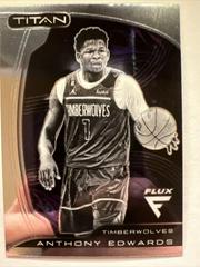 Anthony Edwards #2 Basketball Cards 2022 Panini Flux Titan Prices