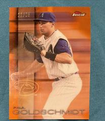 Paul Goldschmidt [Orange Refractor] Baseball Cards 2016 Topps Finest Prices