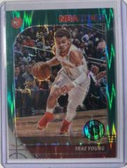 Trae Young [Green Flash] Basketball Cards 2019 Panini Hoops Premium Stock Prices
