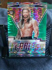 Roman Reigns [Green Pulsar Prizm] #11 Wrestling Cards 2022 Panini Prizm WWE Fearless Prices