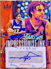 Rick Fox #25 Basketball Cards 2023 Panini Court Kings Impressionist Ink Prices